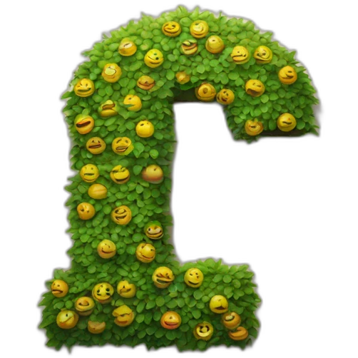 Lettre  "L" sur un mur emoji