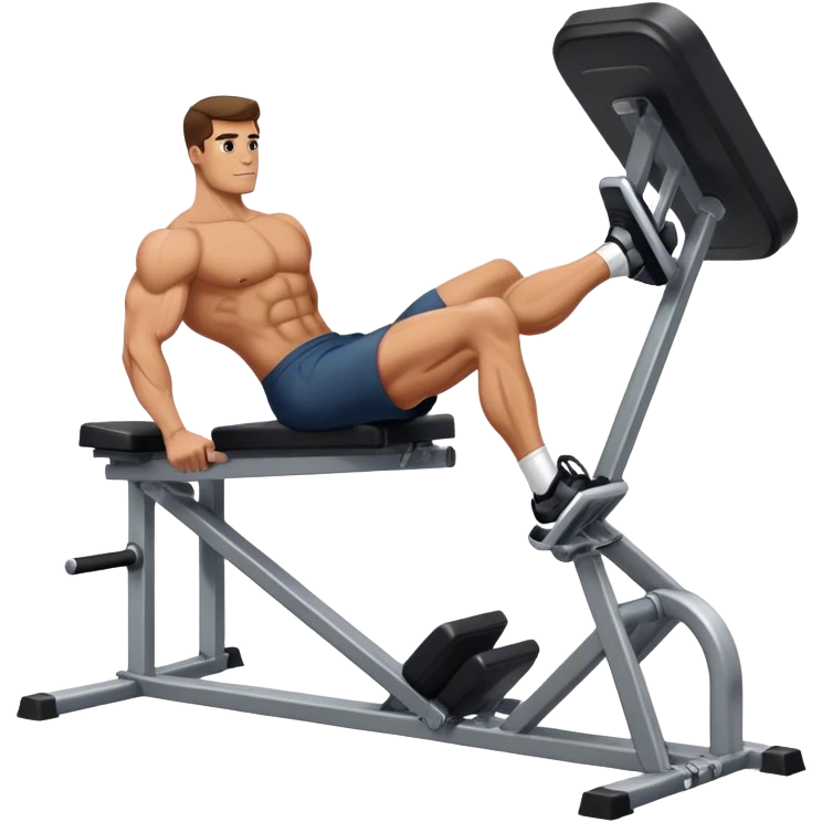guy how to use a leg press machine emoji