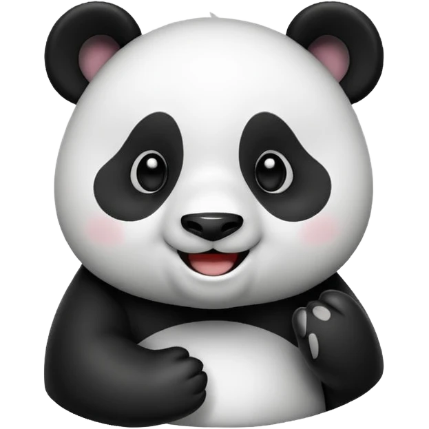 Panda happy emoji