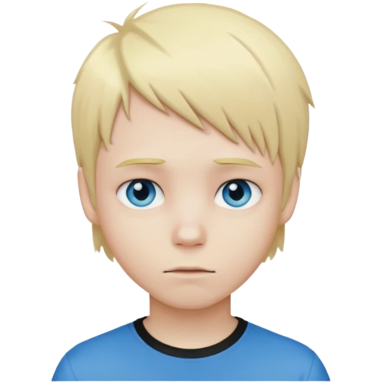 boy with blonde hair emo and blue eyes emoji