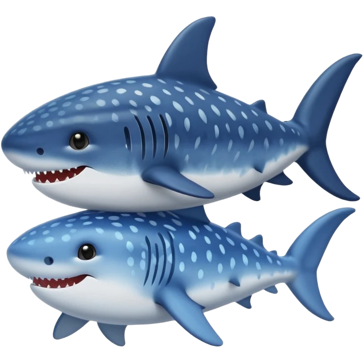 Whale shark holding a cat emoji