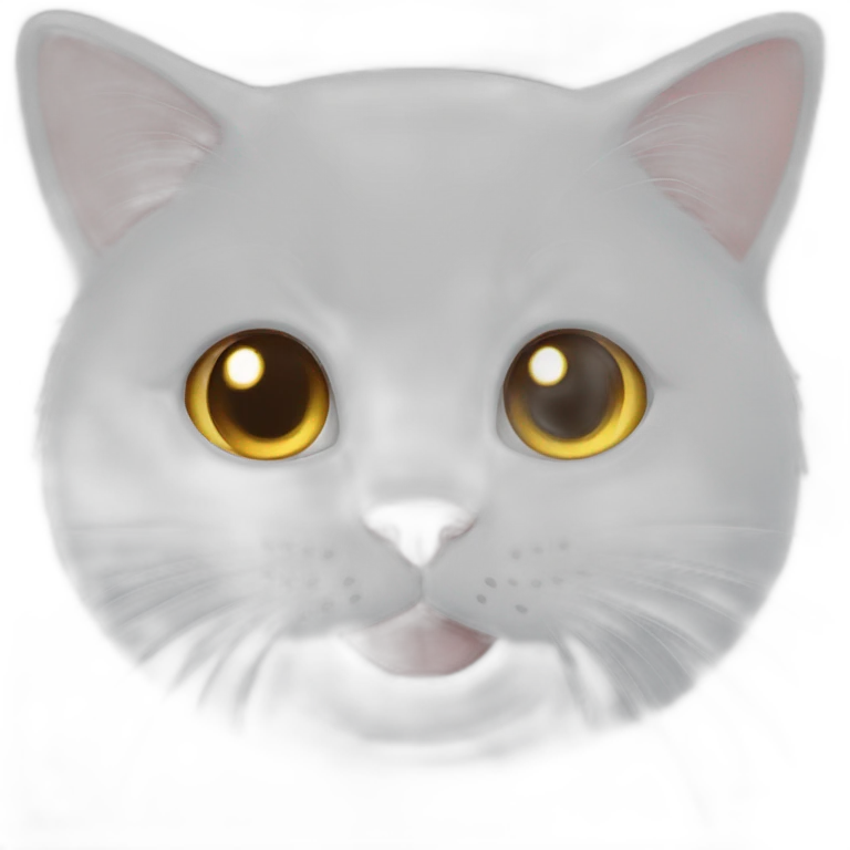 tender white cat emoji