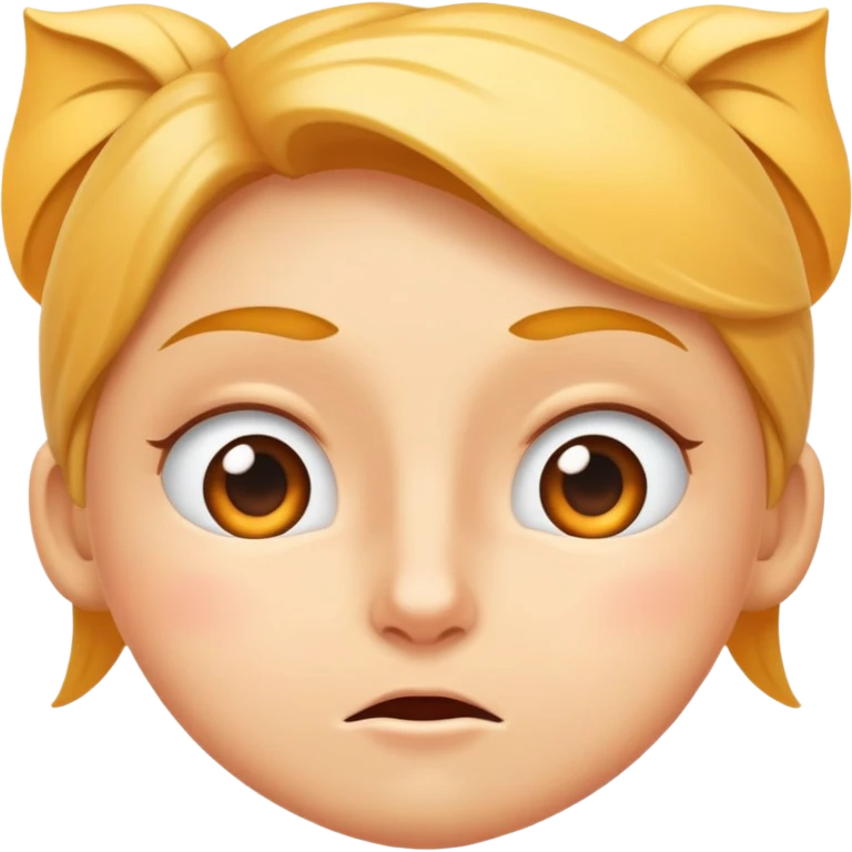 Crea una cara de atrevido con cara de nervios.  emoji
