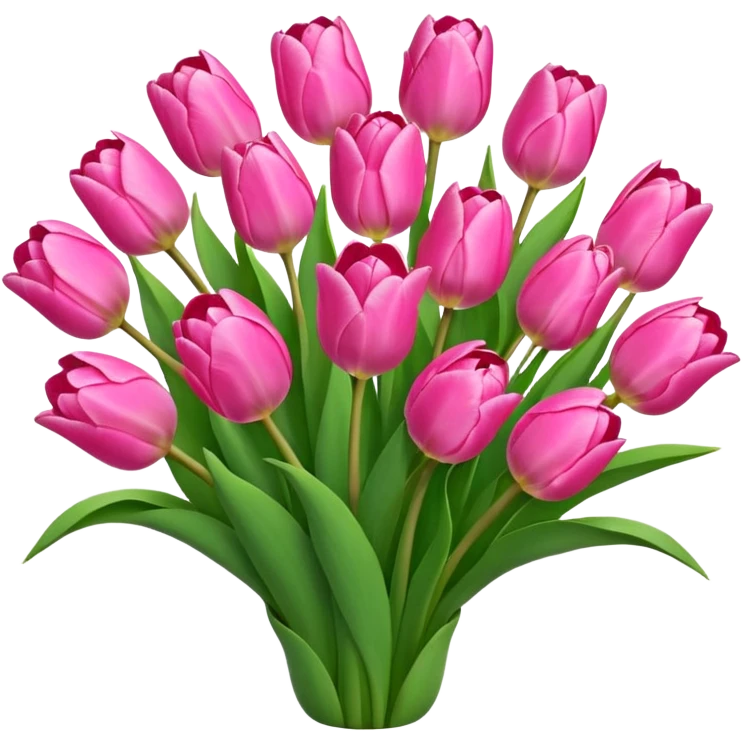 pink tulip bouquet emoji