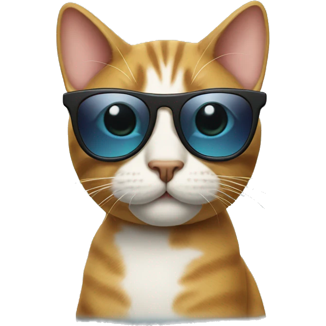Cat with sunglasses emoji