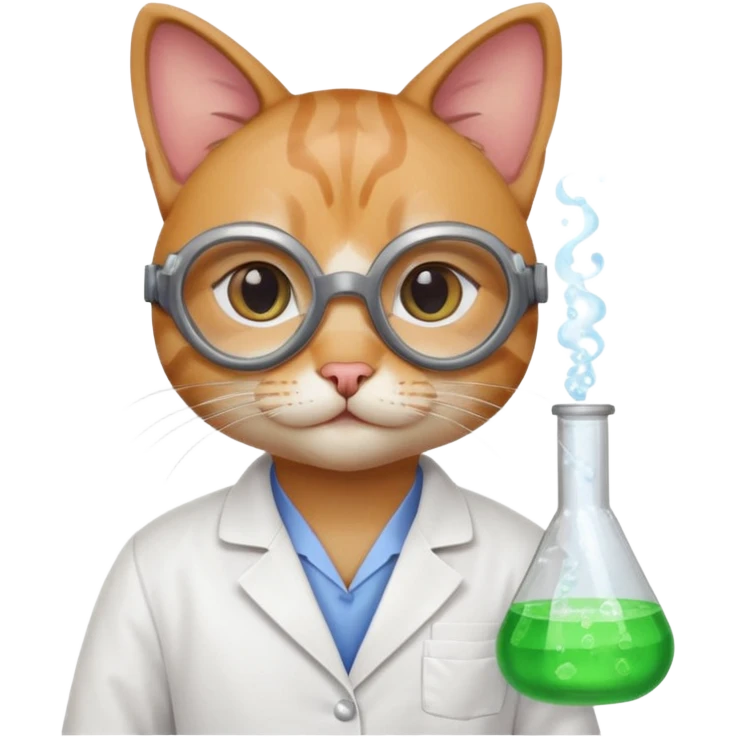 Chemist cat emoji