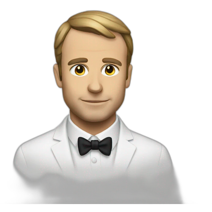 Macron noir emoji
