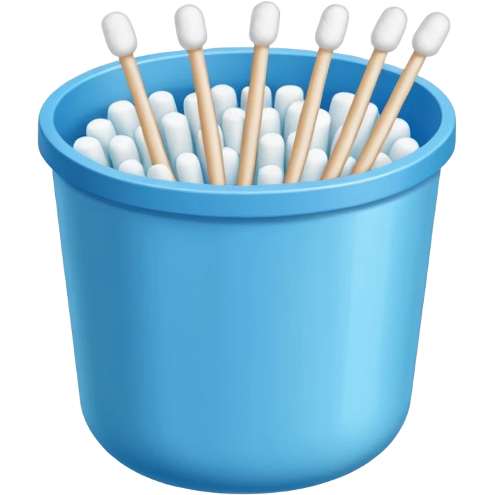 A bunch of Cotton swabs in container  emoji