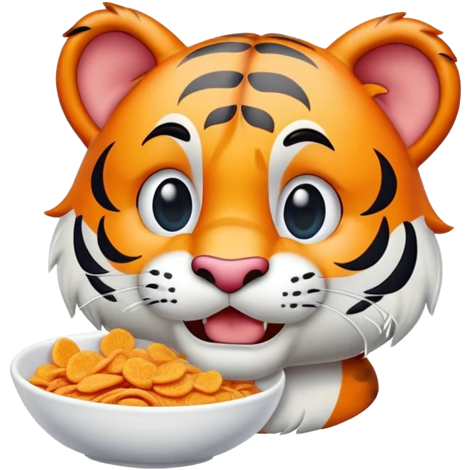 Tony tiger frosted flakes cereal emoji  emoji