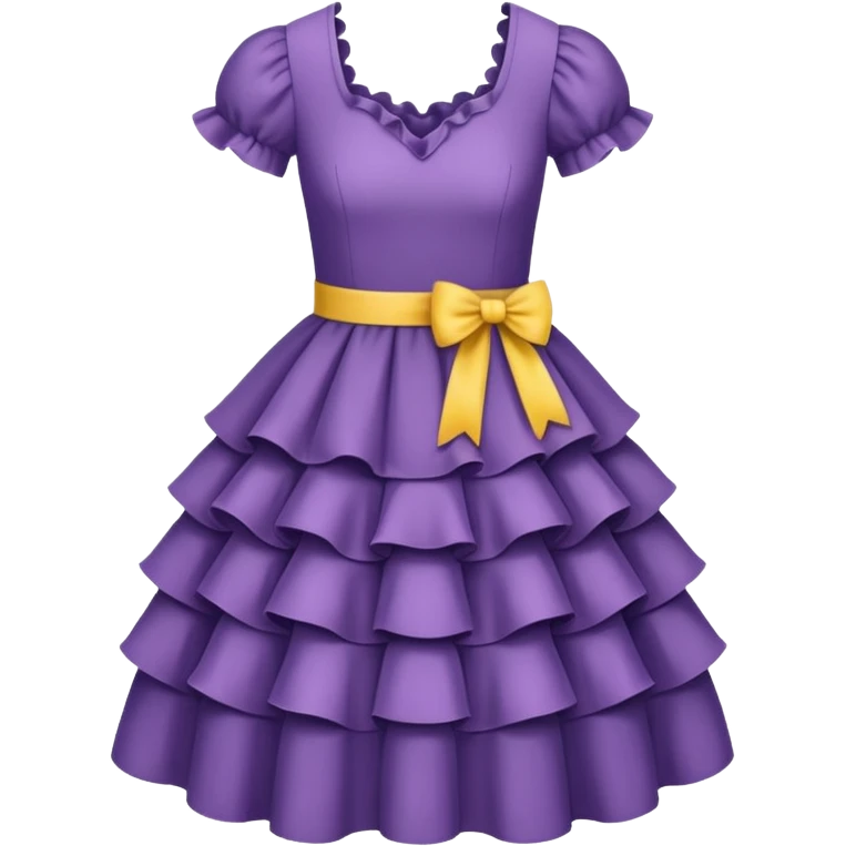dress with ruffles emoji