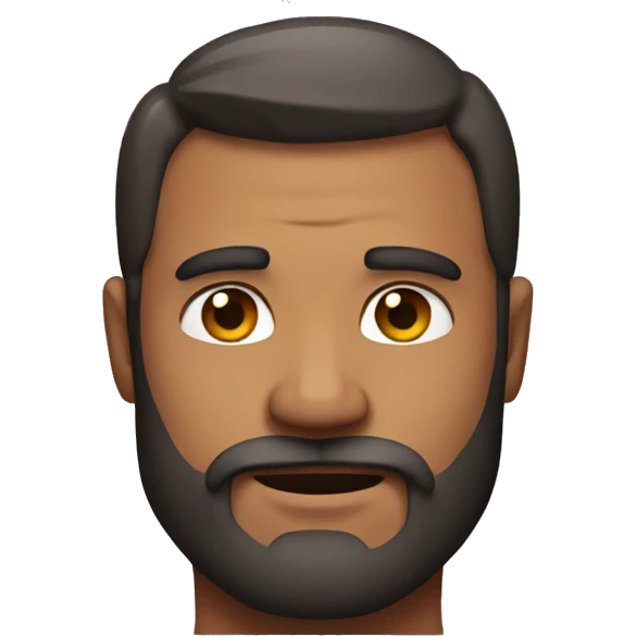 strong dad showing muscles beard emoji