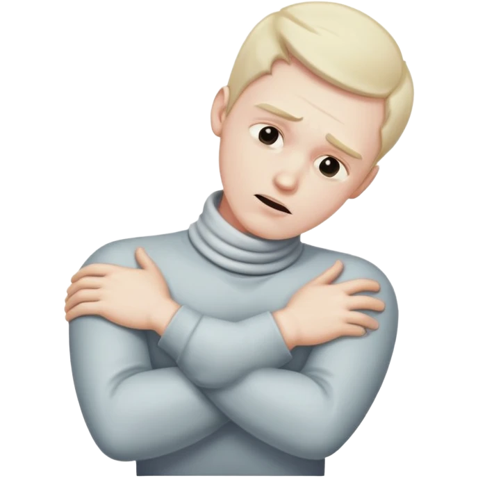 Guy with arms crossed on his neck pretending to be dead emoji
