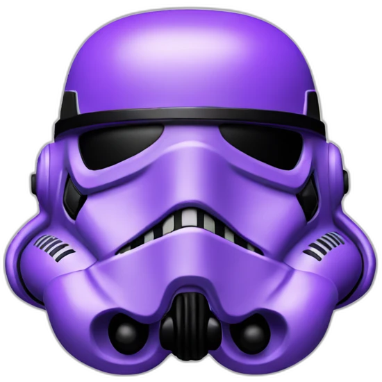 purple stormtrooper helmet emoji