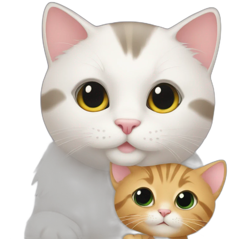 cat and baby emoji