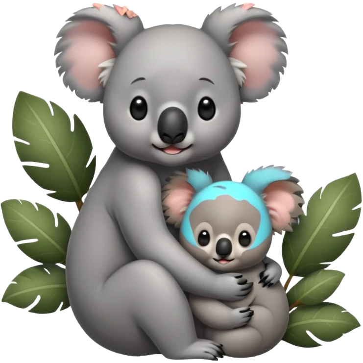 Koala wit mom emoji