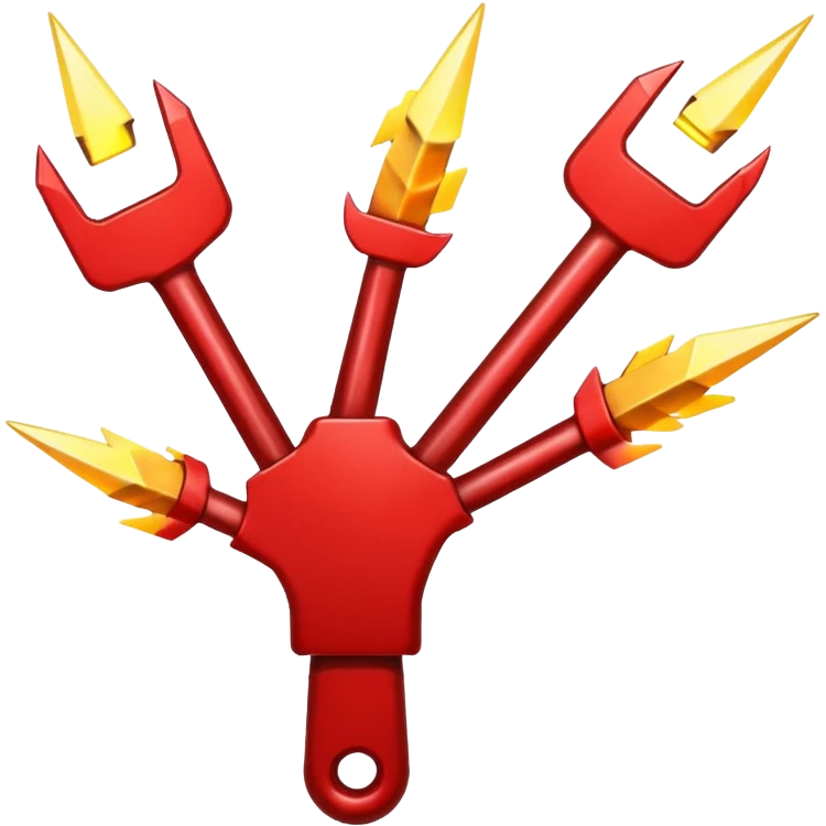 a red lightning emoji