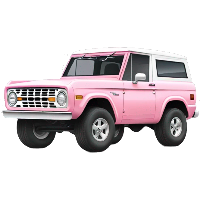 light pink ford bronco  emoji