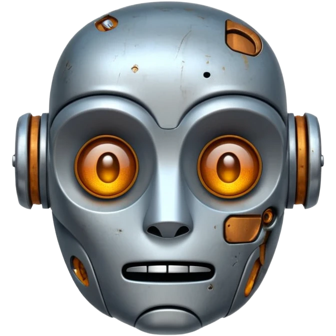 make a tired old robot emoji emoji