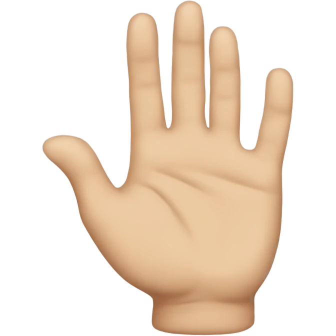 Make an A shape with your hands emoji