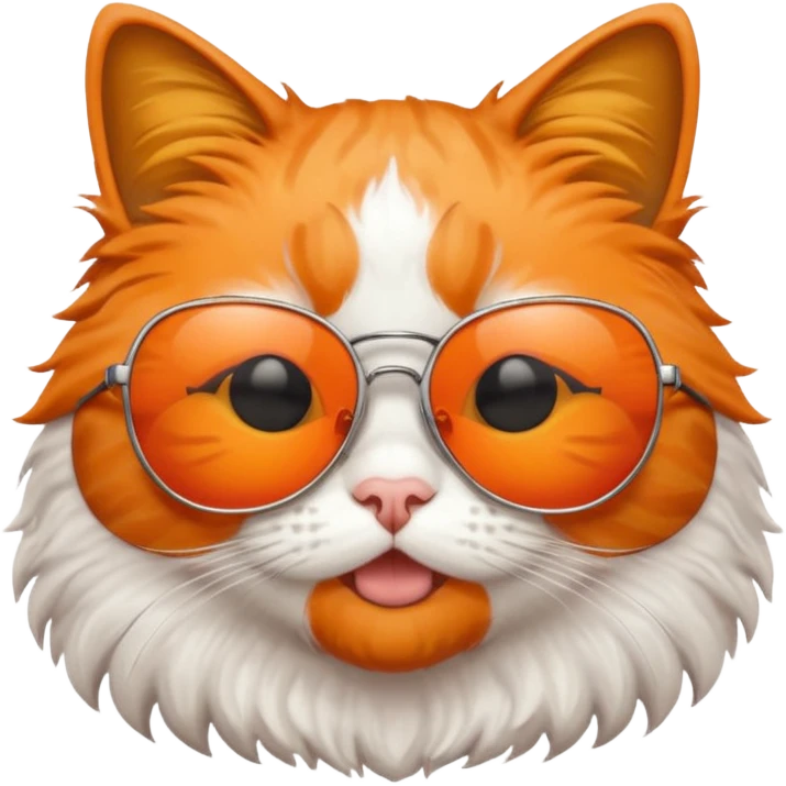 Cat with su glace  emoji