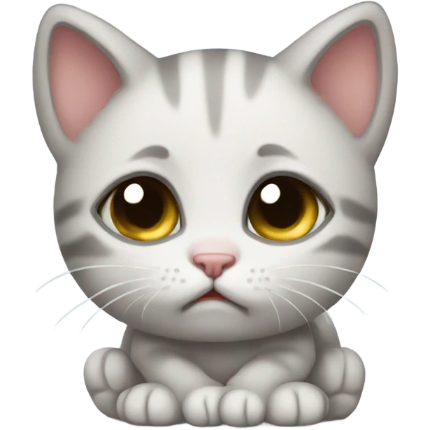 Sad kitten emoji