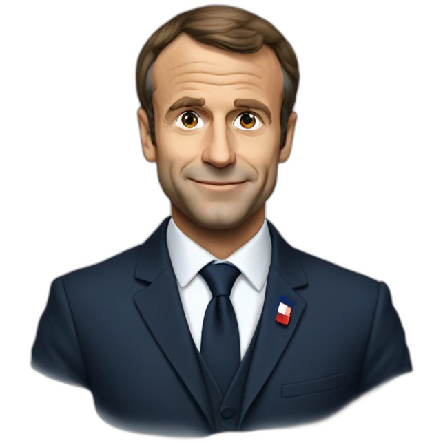 Emanuel Macron France président emoji