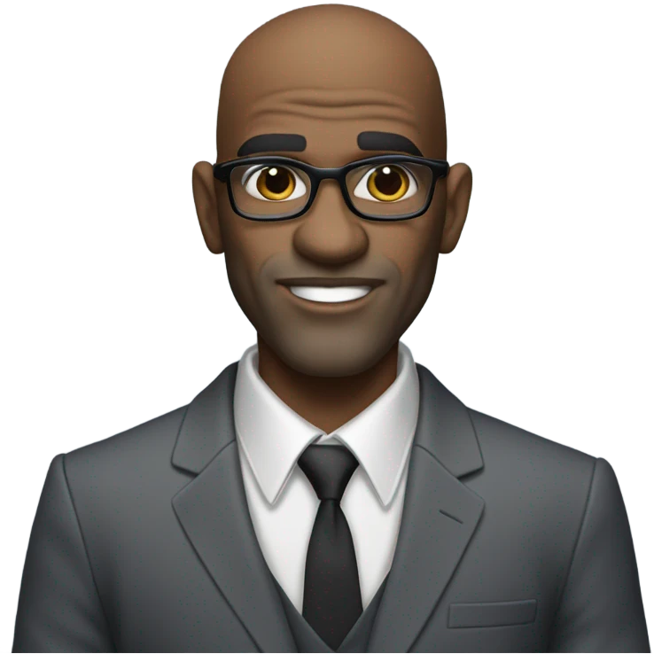deon sanders with round face and suit and glasses and buzz cut and small eyes and over 50 small gray bearded receding hairline and small black eyes and wrinkled forehead emoji