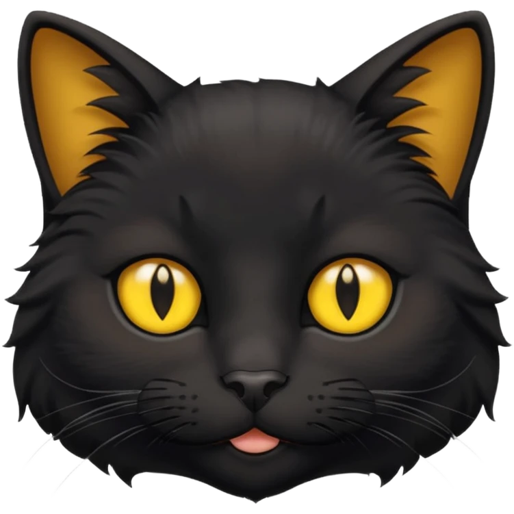 head of a black cat emoji