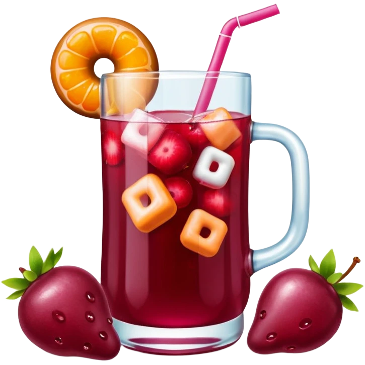 dunkin donuts berry sangria refresher  emoji