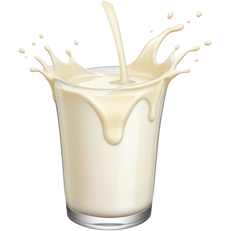 A squirt of milk flying in the air  emoji