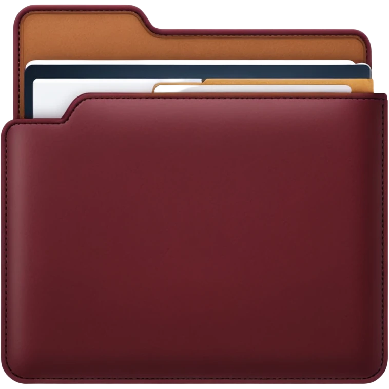 create a dark maroon folder emoji emoji