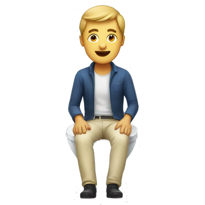 Man inside Skibidi toilet emoji