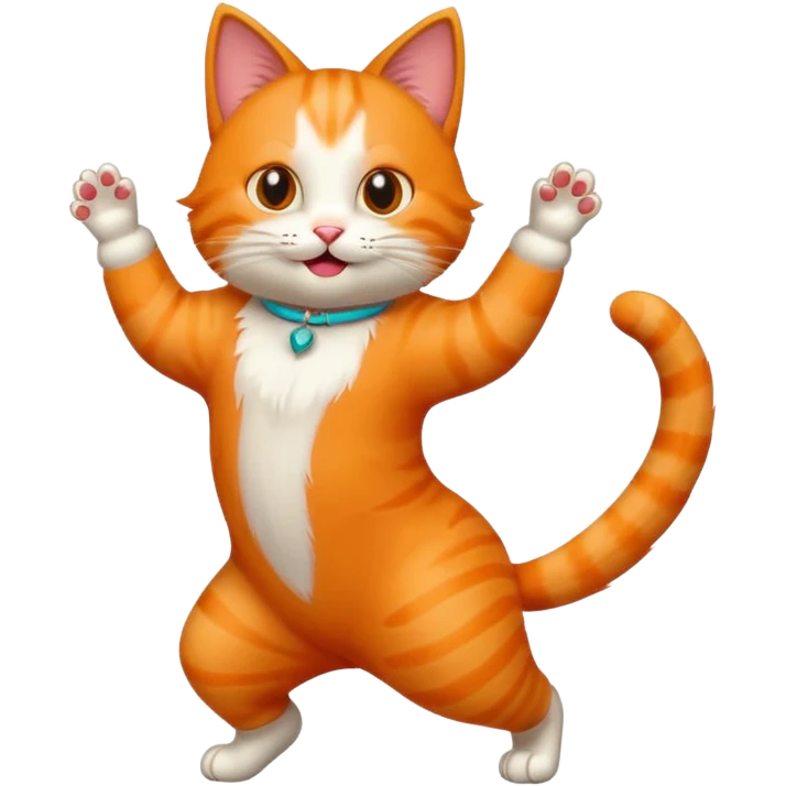 Dans eden kedi emoji