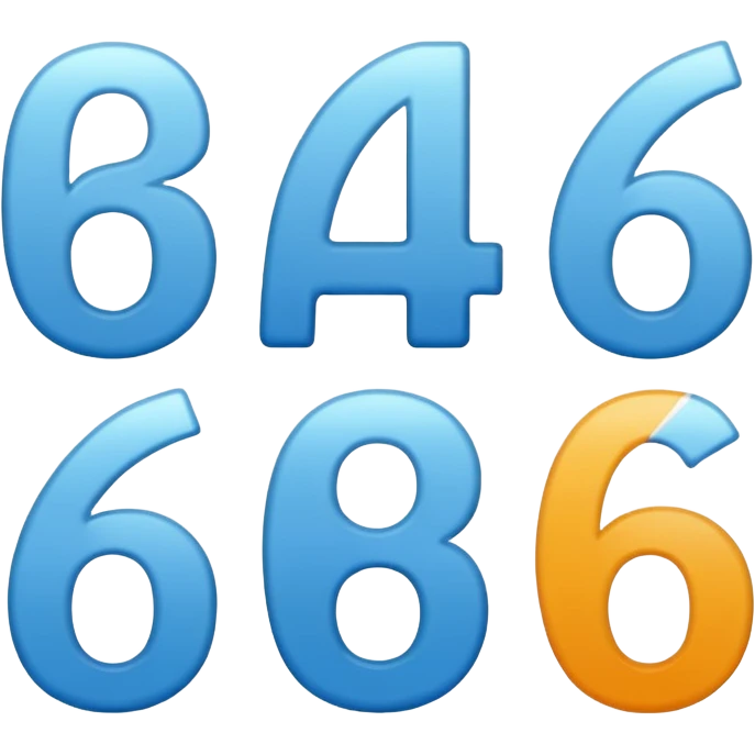 numbers saying 67 emoji