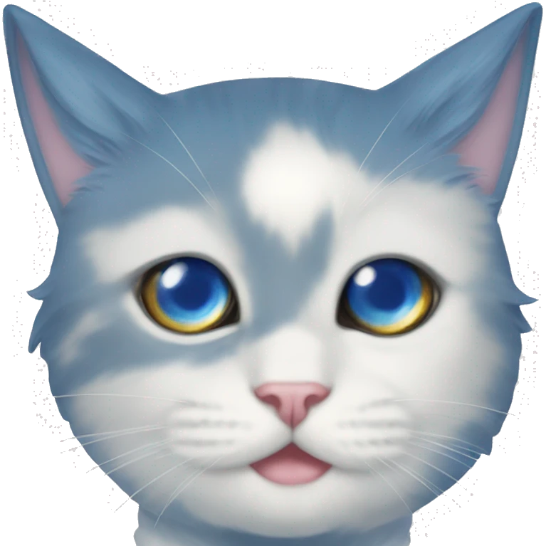 Sailor moon cat blue eyes  emoji
