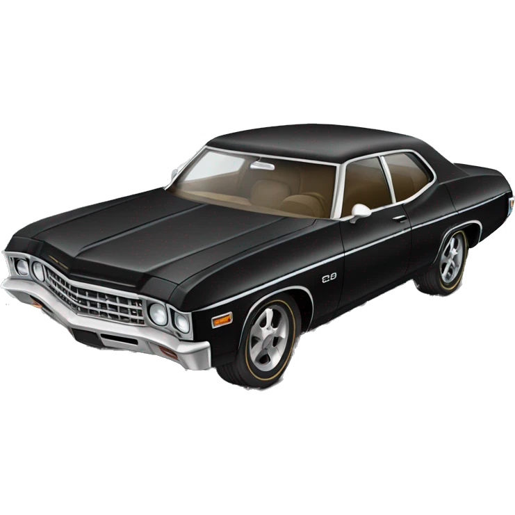 black 1969 Chevy Impala emoji