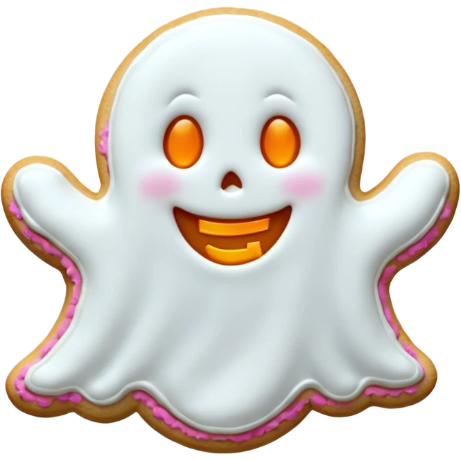 halloween ghost cookie emoji
