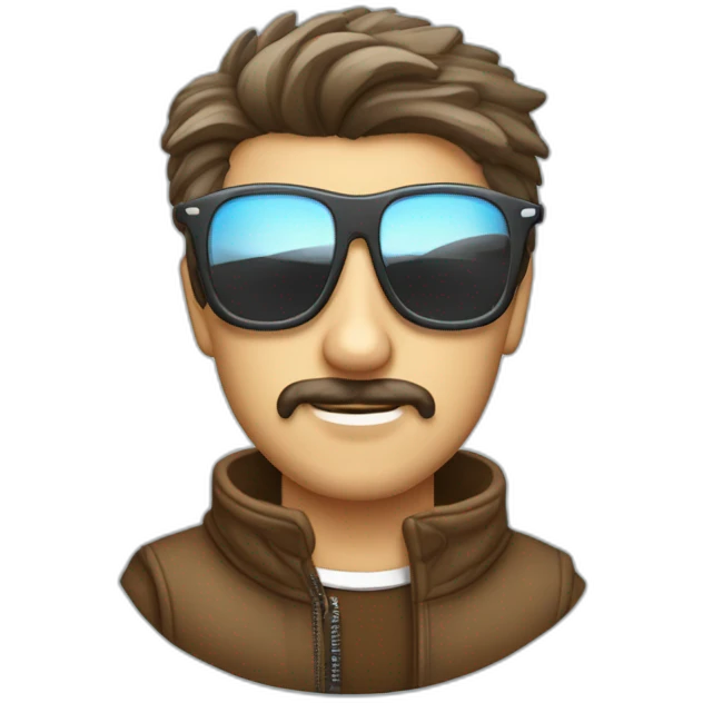 hombre-con-gafas-con-un-perro-westie emoji