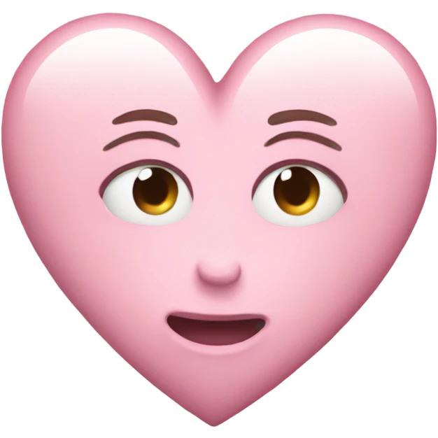 light pink heart emoji