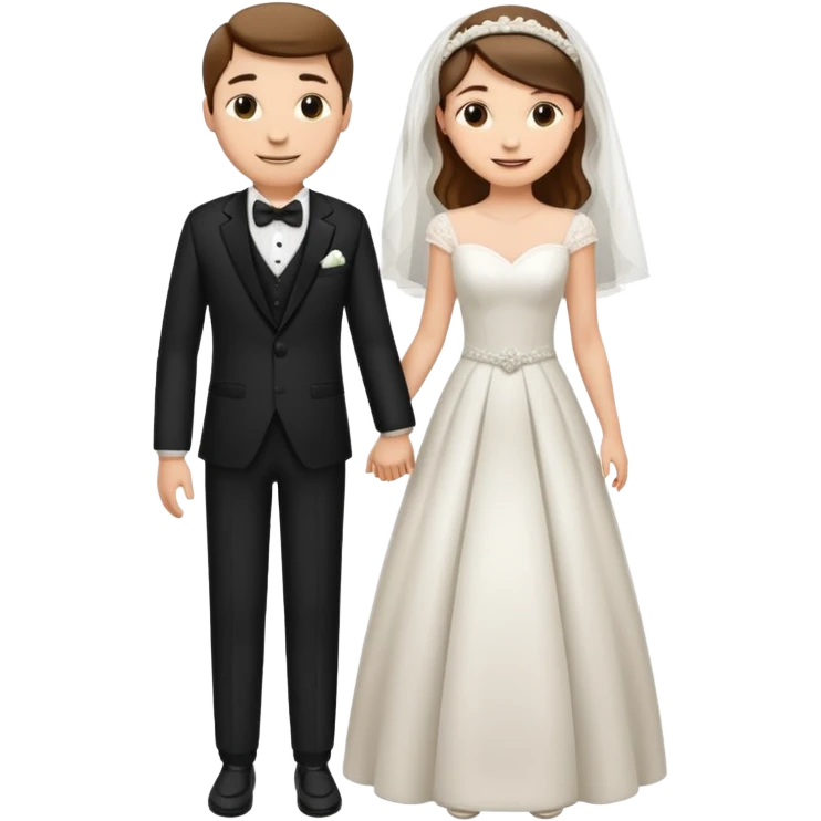 Wedding Modern Classic 2 people emoji