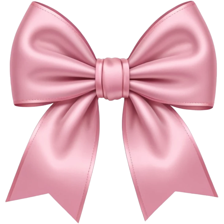light pink bow on light pink bow emoji