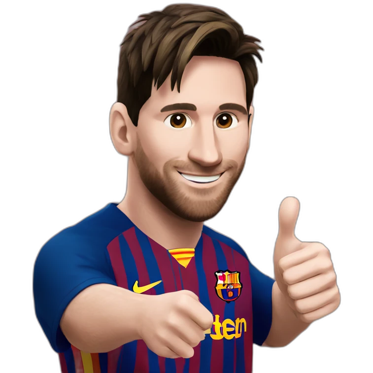 Messi-thumb-up emoji
