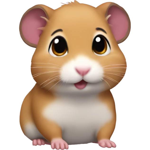 The I’m just a girl meme hamster  emoji