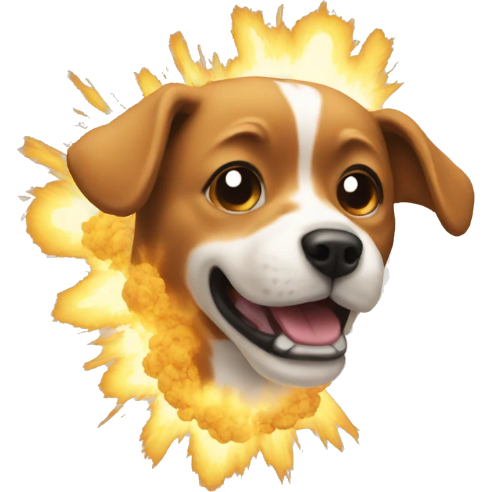 Blast and dog  emoji