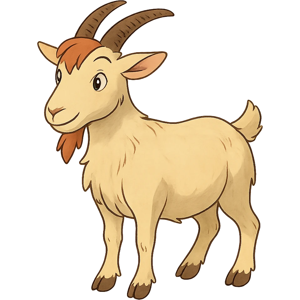 ghibli style goat emoji