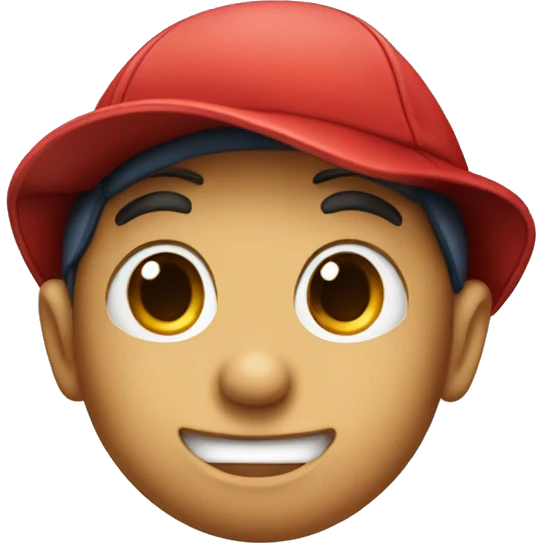 Pinocchio with a baseball cap emoji
