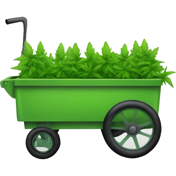 Weed cart emoji