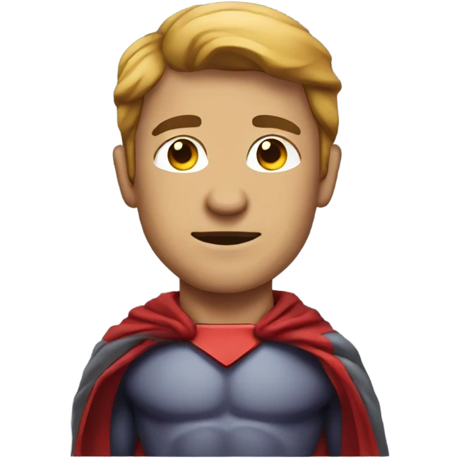 Caver man superhero emoji