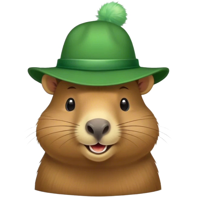 Capybara st Patrick’s day emoji