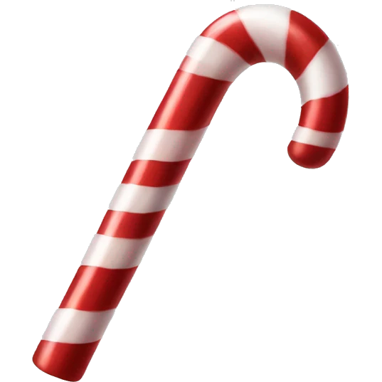Giant candy cane emoji